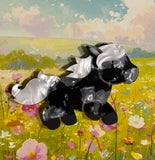 Pretty Pony brooch - natural colours