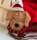Christmas Puppy brooch