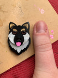Custom pet brooch