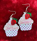 Cupcake earrings