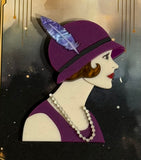 Daytime Flapper brooch