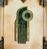 Streamline Moderne brooch