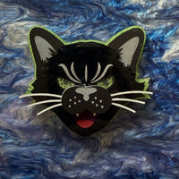 Neon Cat brooch