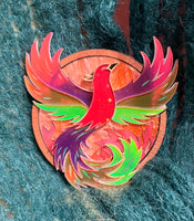 Fiery Phoenix convertible brooch