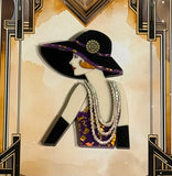 Flapper by Night brooch