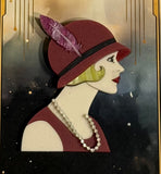 Daytime Flapper brooch