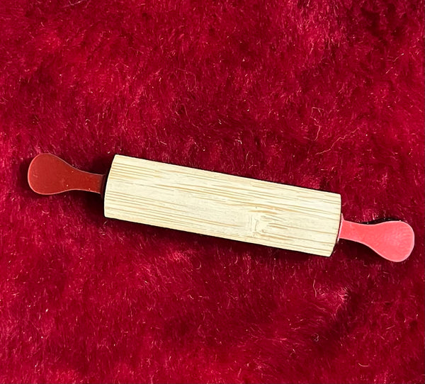 Rolling pin mini brooch