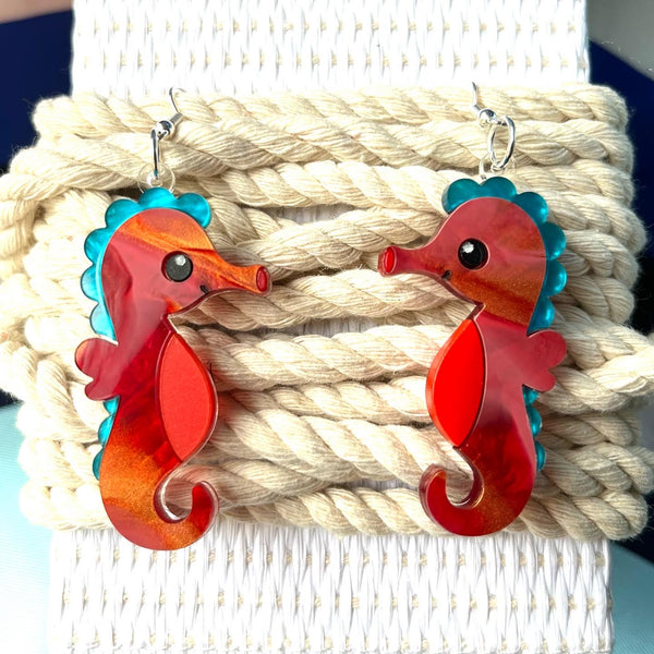 Smiling Seahorse earrings