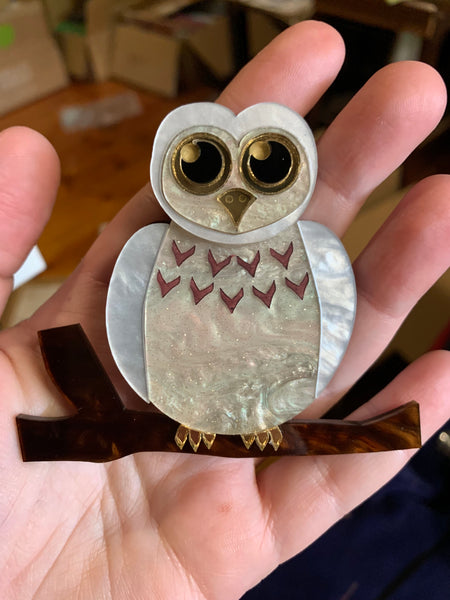 Olive the Owl brooch