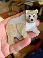 Briar the Polar bear brooch