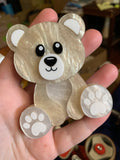 Teddy the polar bear brooch