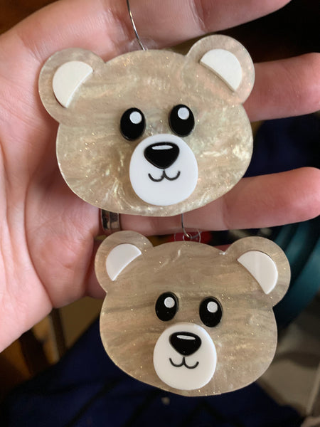 Teddy the bear - earrings