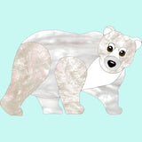 Briar the Polar bear brooch