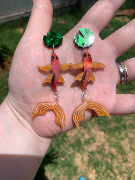 Tropical fish earrings