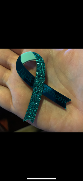 f*ck cancer lapel pin