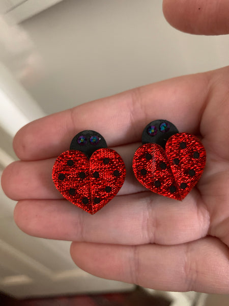 Lovebug stud earrings