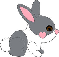 Bunny mini brooch OR collar clips - Pre-Order