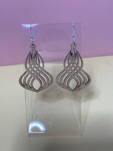 Double swirl earrings